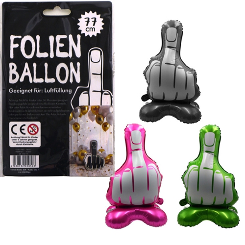 Mittelfinger Folienballon