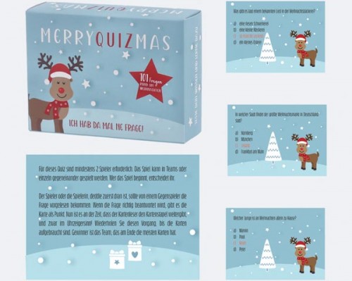 Merry Quizmas - Weihnachtsquiz mit 101 Spielkarten