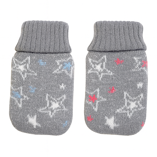 Glitzer Taschenwrmer mit Stoffberzug