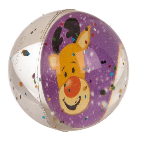 Glitzer-Springball Weihnachtsfreunde