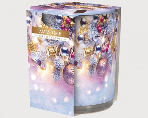 Duftkerze ,,Xmas Time" im Motivglas