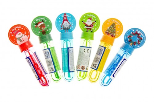 Weihnachtlicher Mini-Seifenblasenstab