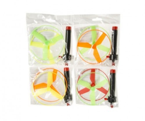 Scheibenschie�er mit zwei Flugscheiben