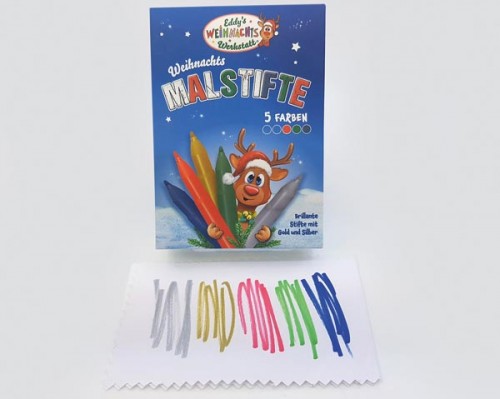 Rudolphs Weihnachts-Malstifte - 5 Farben