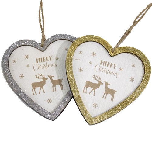 Merry Christmas Glitzer-Herz