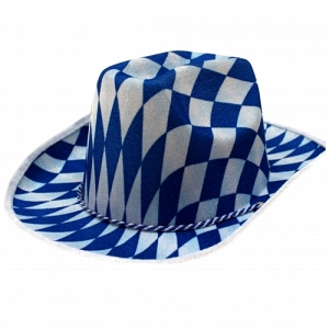 Die richtigen Cowboys sollen ja angeblich in Bayern leben. Dort trgt man dann natrlich traditionell blau/wei.