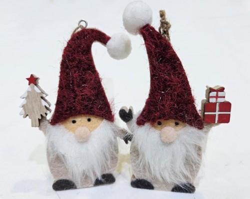 Filz-Wichtel mit Holzgru�