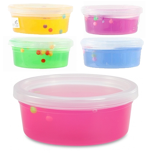 Schleim mit bunten Perlen