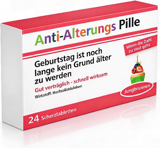 Anti Alterungs Scherzpillen