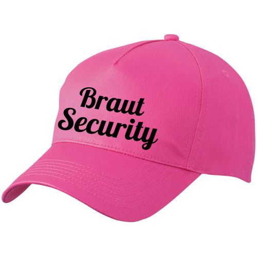 Cap Braut Security Pink-Schwarz