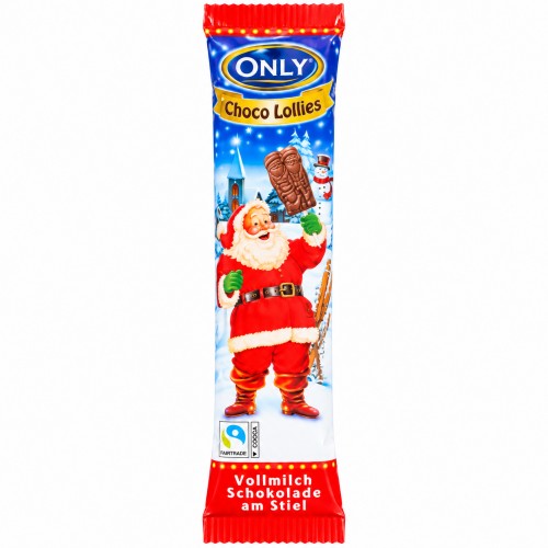 Weihnachtliche Milchschoko-Lollis