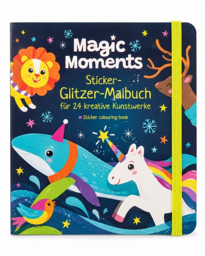 Malbuch mit Glitzer-Stickern
