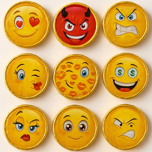 Emoji Schokotaler