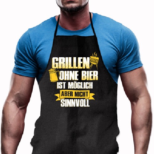 Grillsch�rze - Grillen ohne Bier