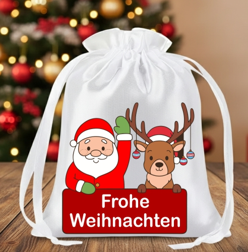 Edler Geschenkbeutel Frohe Weihnachten