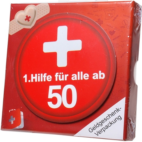 Geschenkschachtel Erste Hilfe 50