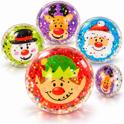 Glitzer-Springball Weihnachtsfreunde