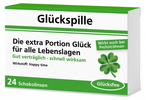 Gl�ckspille mit 24 Schokolinsen