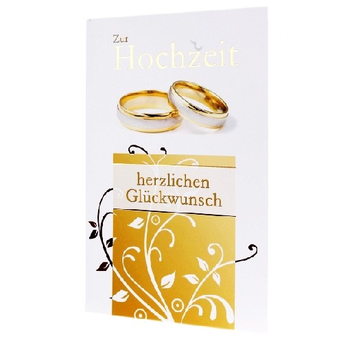 Hochzeitskarte Hochzeitsringe