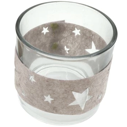 Weihnachtliches Kerzenlicht aus Glas