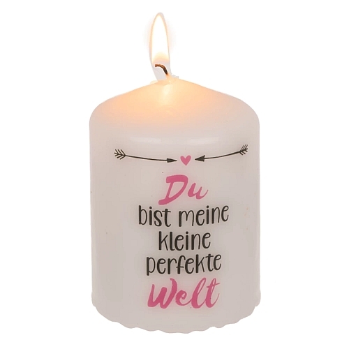 Komplimente Kerze aus Echtwachs