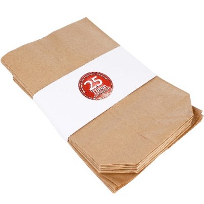 25 Adventskalendertten aus Kraftpapier, Gre XL (17 x 26)