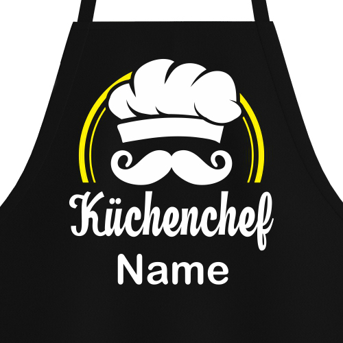 Grill- und Kochsch�rze - K�chenchef mit Wunschname