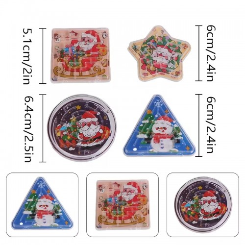Weihnachtliche Mini-Labyrinthspiele