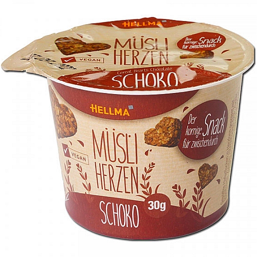 Becher Schoko Msli-Herzen