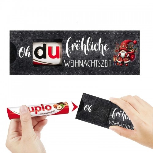Oh Du(plo) fr�hliche Weihnachtszeit Filzgeschenk