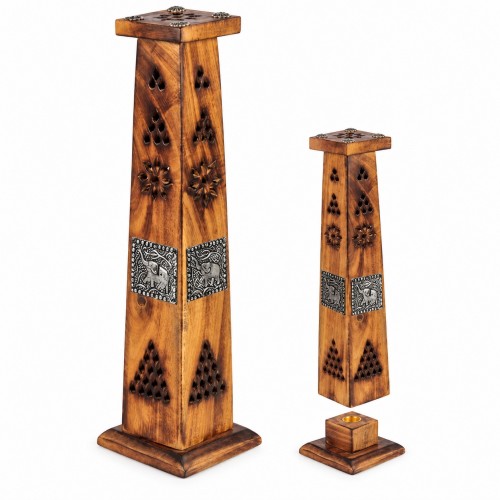 Elefanten-R�ucherturm aus Mangoholz