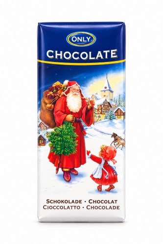 Weihnachtliche Mini-Schokotafeln