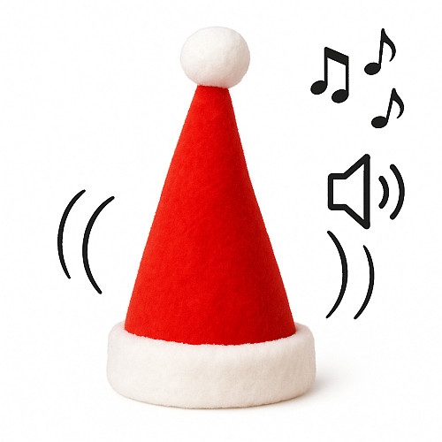 Tanzende Weihnachtsmtze mit Sound