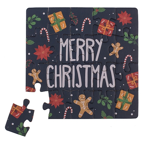Geschenkkarte Weihnachts-Puzzle
