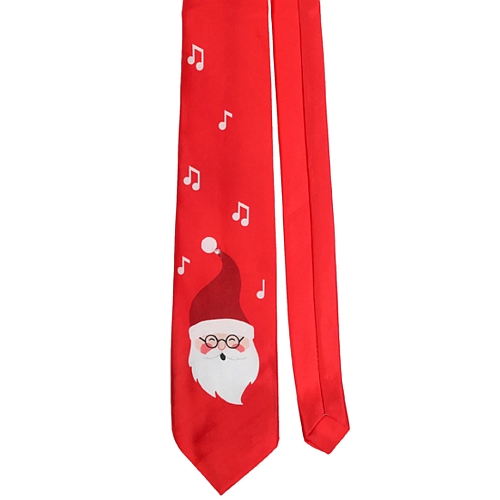 Santa Weihnachtskrawatte mit Musik