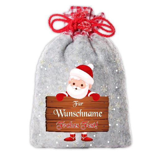 Nikolauss�ckchen Festlicher Weihnachtsmann aus Filz