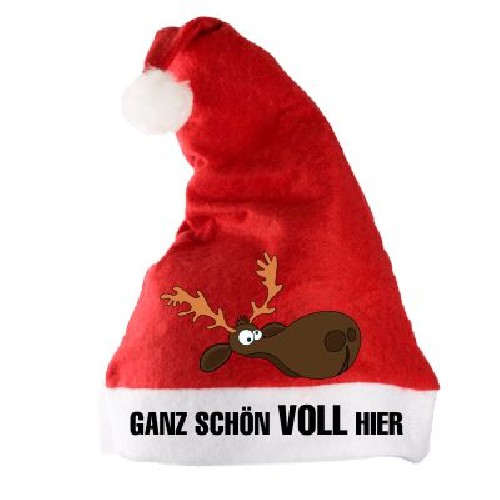 Weihnachtsmtze - Ganz schn VOLL hier