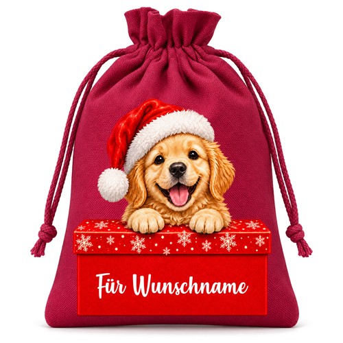Nikolauss�ckchen Verspielter Welpe mit Wunschnamen