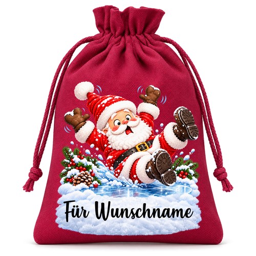Nikolauss�ckchen Schwungvoller Weihnachtsmann mit Wunschnamen