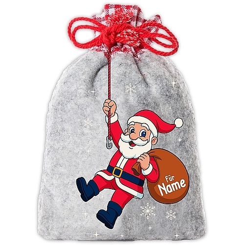 Nikolauss�ckchen H�ngender Santa aus Filz