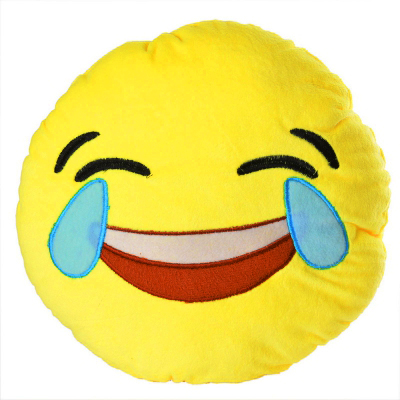 Emoticonkissen XL 36cm - Weinend vor Lachen