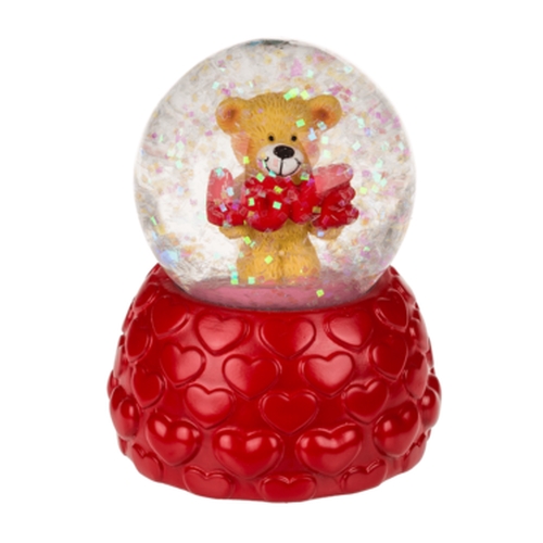 Glitzer Schneekugel Verliebtes Brchen