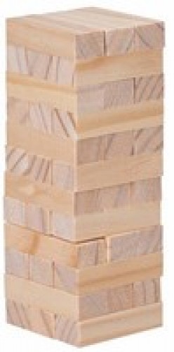 Mini-Stapelturm aus Holz