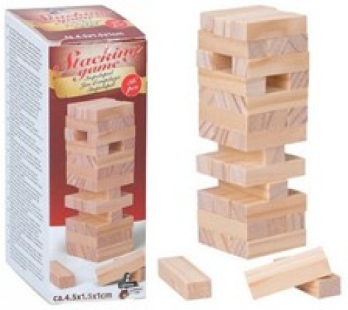 Mini-Stapelturm aus Holz