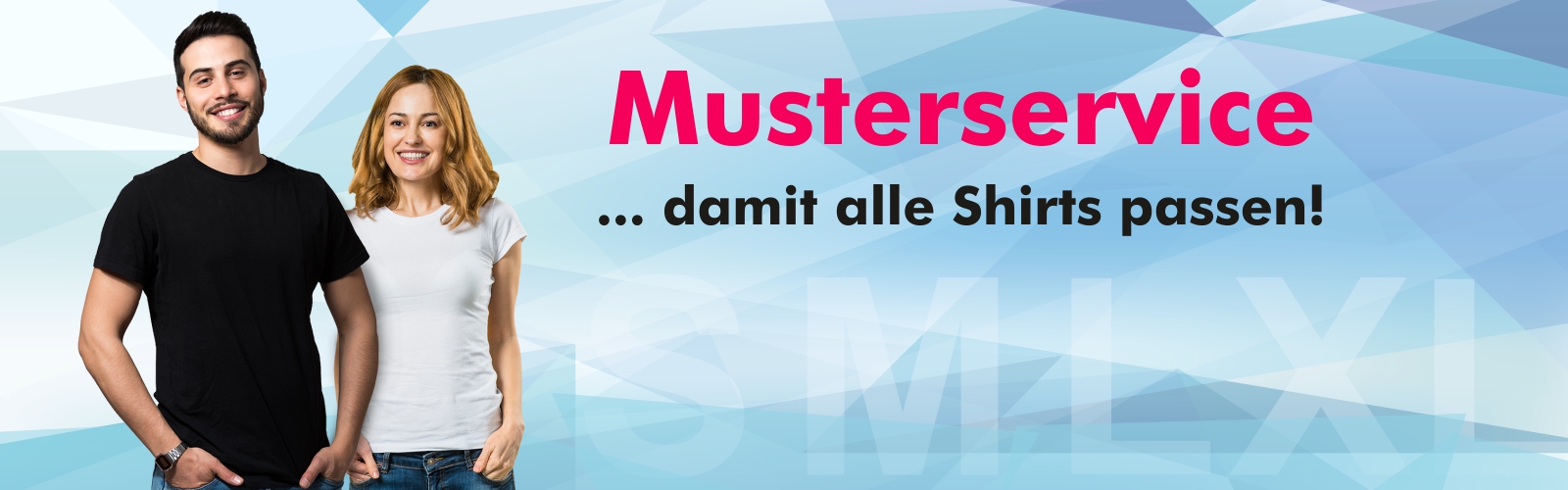 Mustershirts zur Anprobe