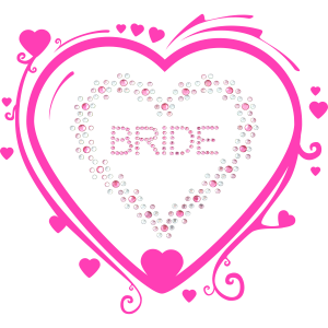 Strass Heart bride