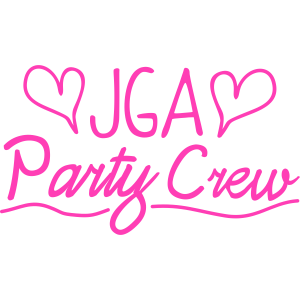 JGA Party Crew handwritten
