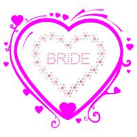 Strass Heart bride