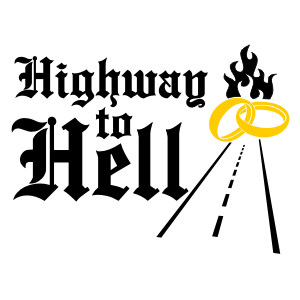 Junggesellenabschied Motiv Highway to Hell